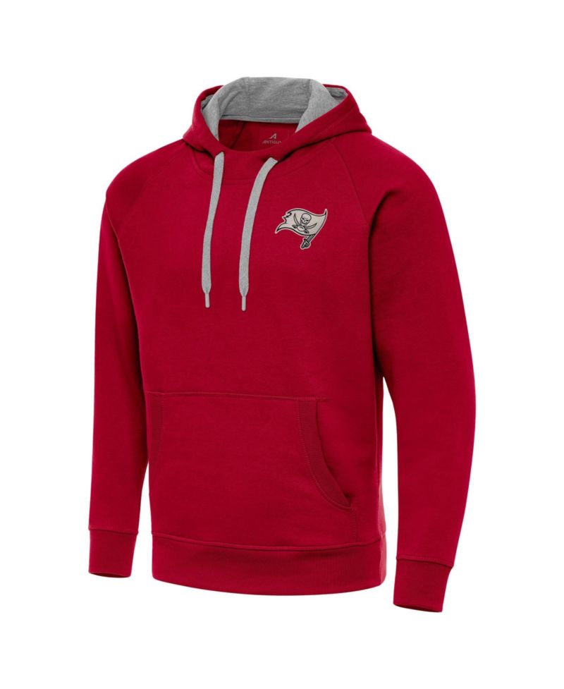 Men's Red Tampa Bay Buccaneers Brushed Carbon Victory Pullover Hoodie