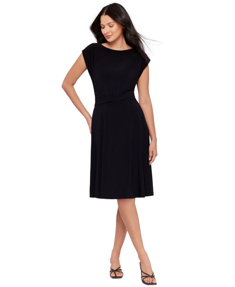 Women's Boat Neck Pull-On Shaping Dress
