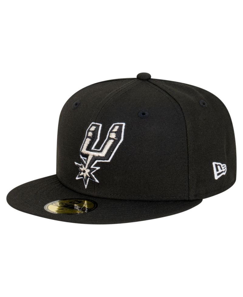 Men's Black San Antonio Spurs Team 59FIFTY Fitted Hat