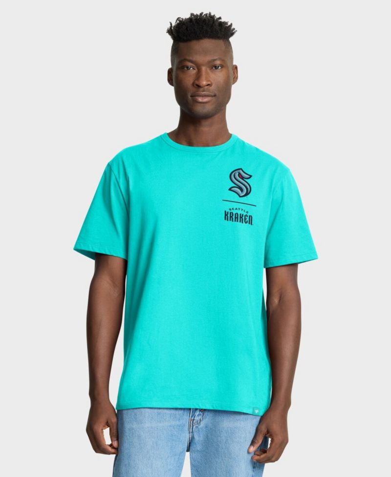 Men's Light Blue Seattle Kraken Crash The Net Legacy T-Shirt