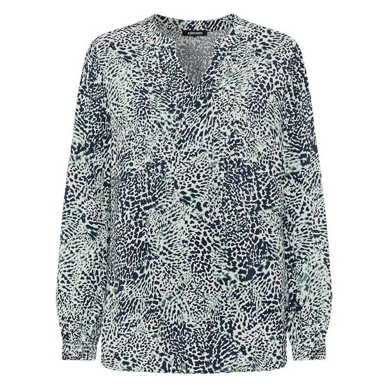 Women's Animal Print Tunic Blouse Tops