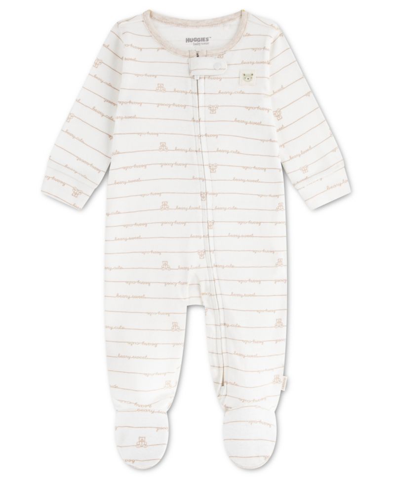 Baby Boys' or Baby Girls' Babywear Long-Sleeve Footed Coverall