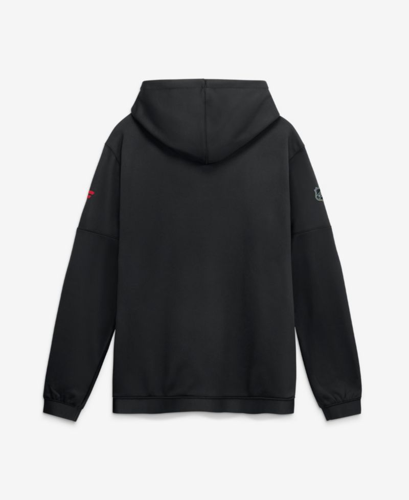 Men's Black New Jersey Devils Authentic Pro Rink Fleece Pullover Hoodie