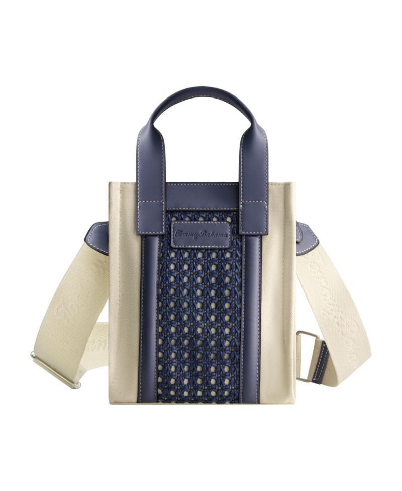 Woven North-South Tote