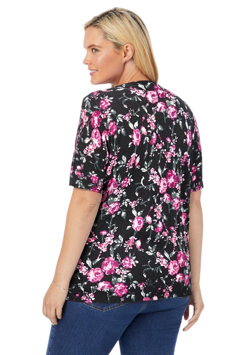 Plus Size Within Perfect Elbow Length Sleeve Cardigan Sweater