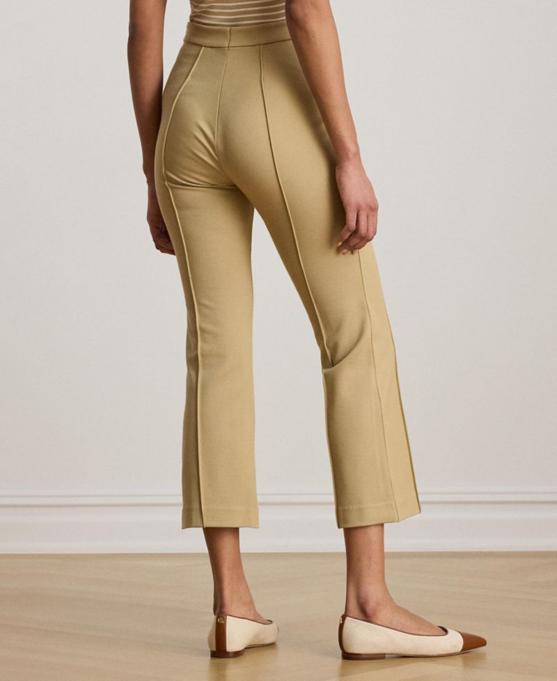 Petite Twill Flare Ankle Pants