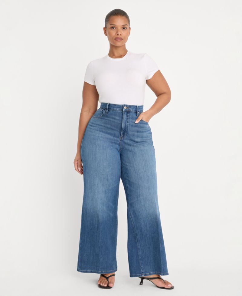 Women's Soft Tech Palazzo Ankle-Length Jeans