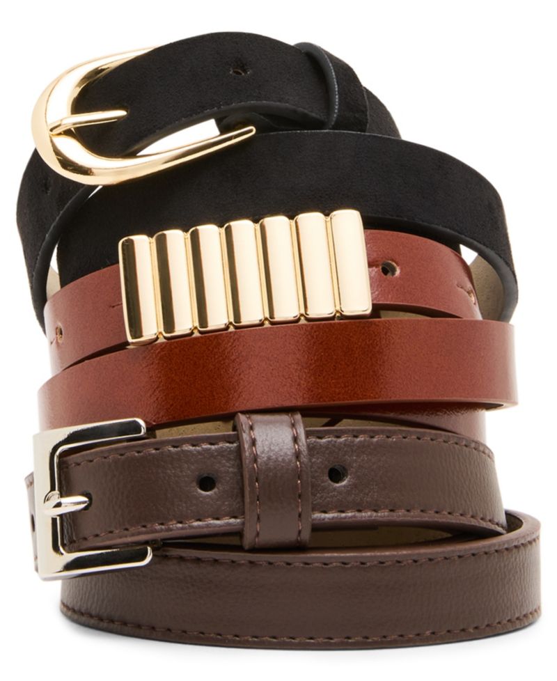 Glazed Polyurethane 3-Pack Belt Set