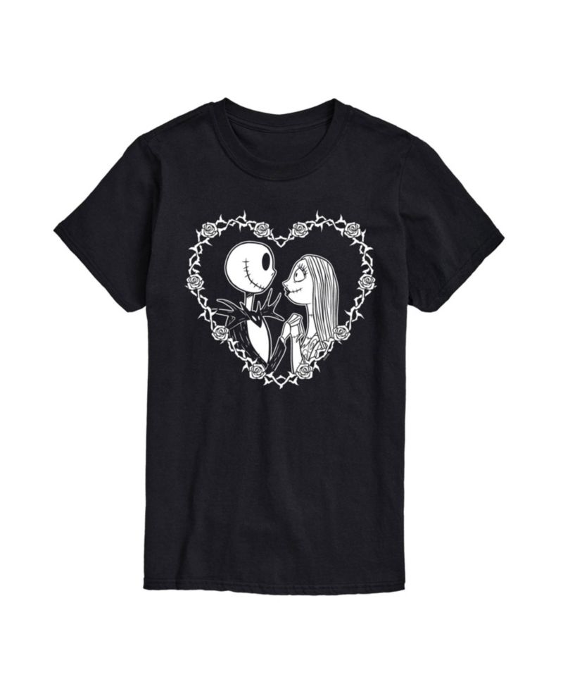 Men's Nightmare Before Christmas Heart Short Sleeve T-Shirt