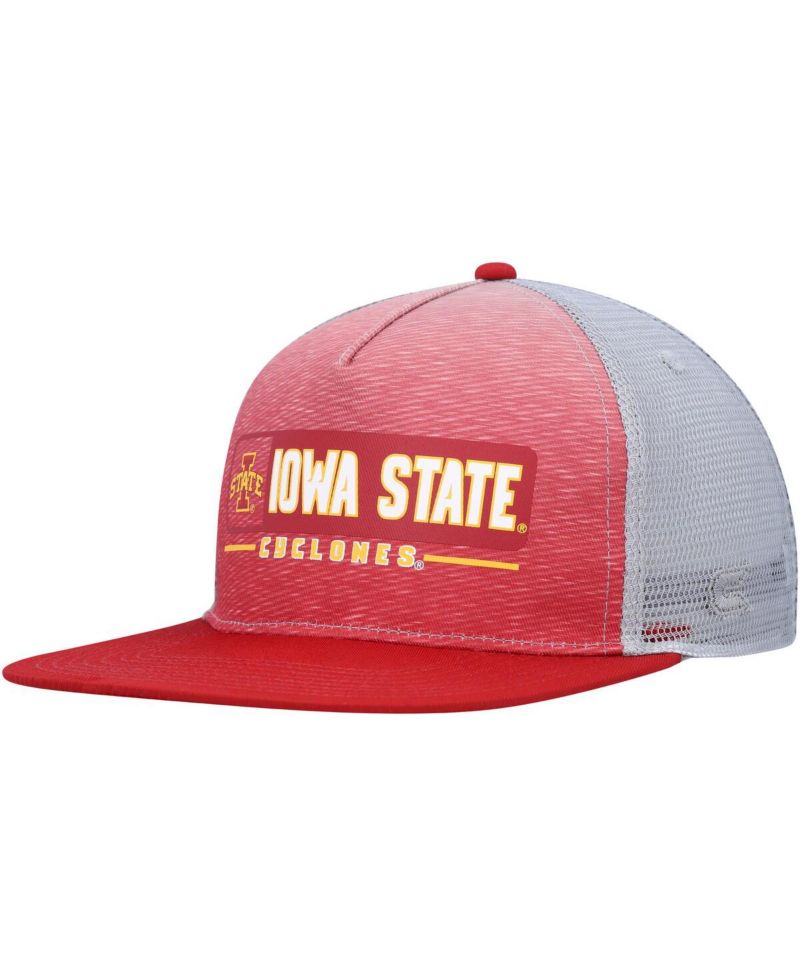 Men's Cardinal, Gray Iowa State Cyclones Snapback Hat
