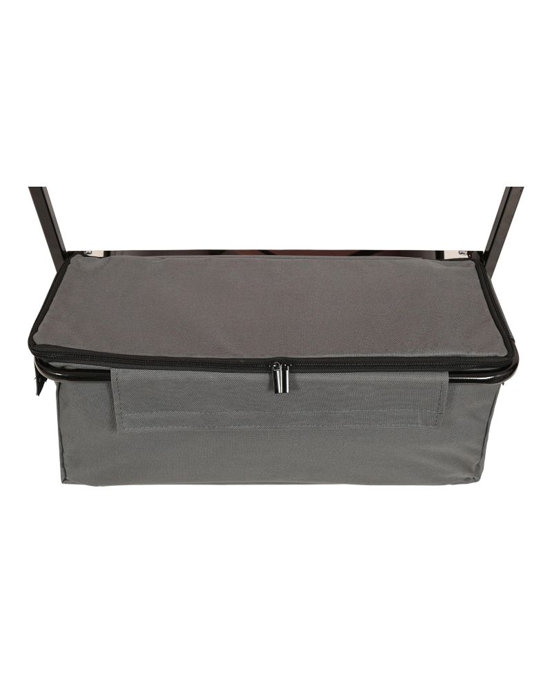 Collapsible Wagon with Canopy All-Terrain Wheels, Orange Mosquito Net Wagon Stroller for Camping, Shopping, Sports, Garden