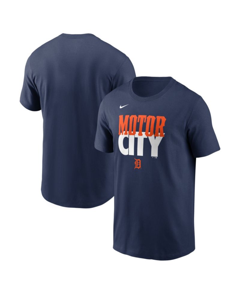 Men's Navy Detroit Tigers City Connect Handwriting Club T-Shirt