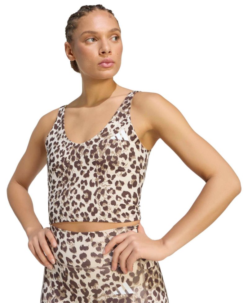 Women's Workout Essentials Leopard Print Training Tank Top