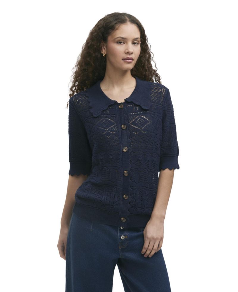Women's Marlowe Short-Sleeve Crochet Cardigan