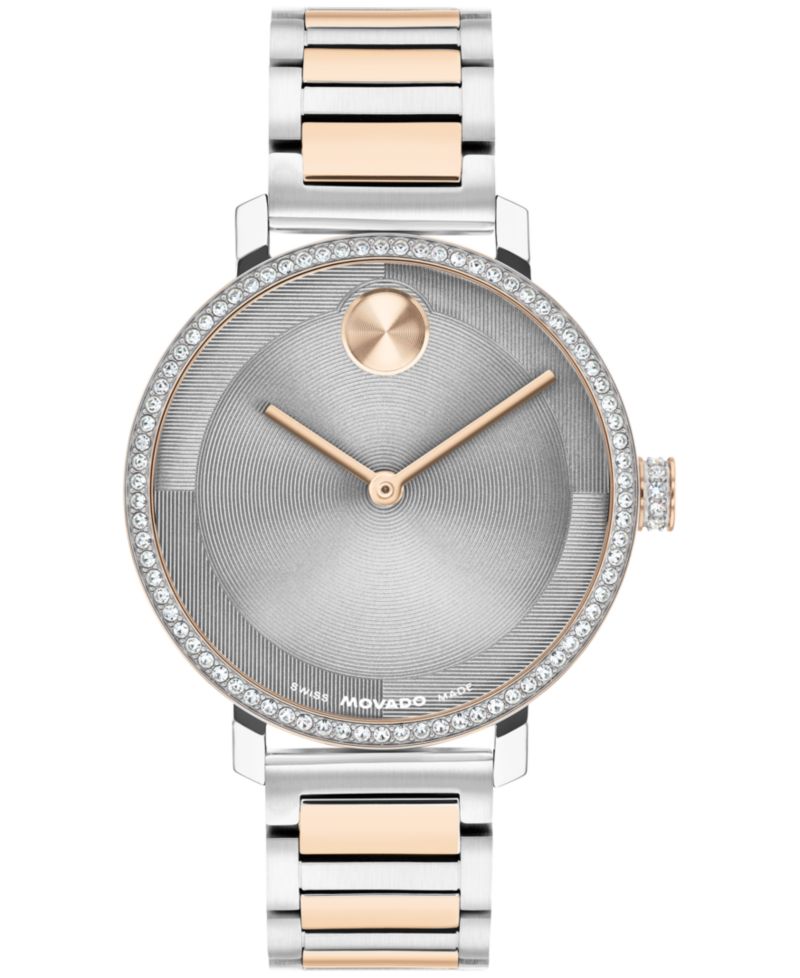 Women's Bold Evolution 2.0 Swiss Quartz Light Rose Gold Steel Watch, 34mm