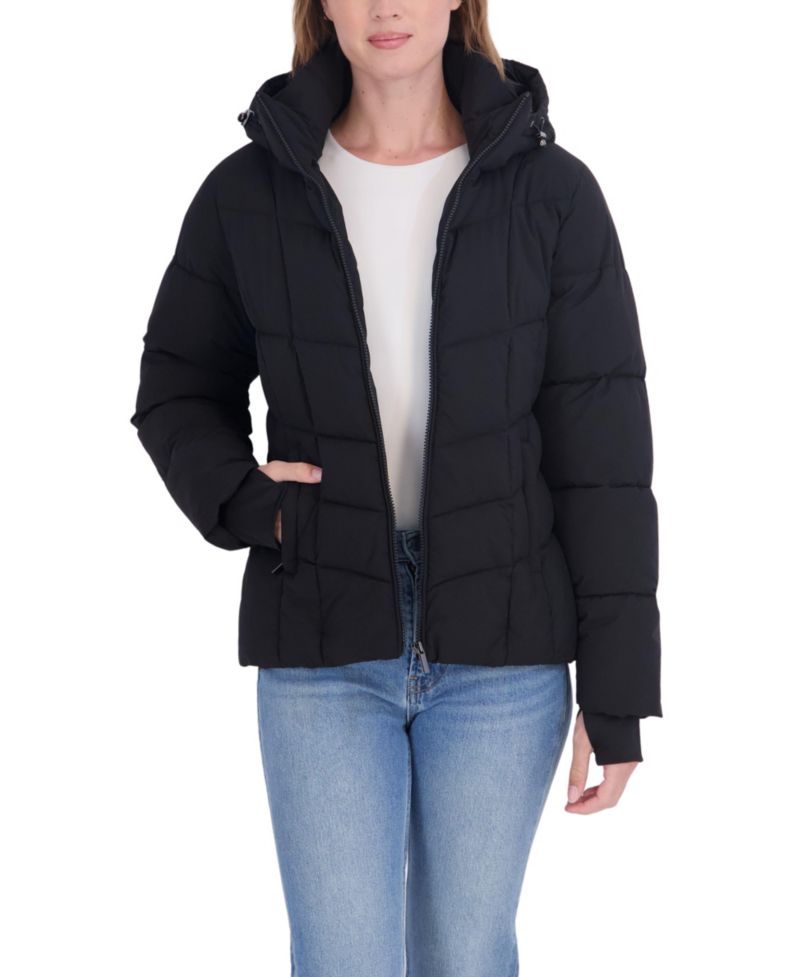 Women's Short Hooded Puffer Coat