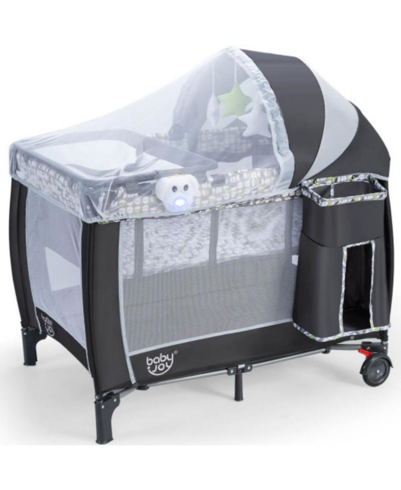 4-in-1 Portable Baby Playard with Changing Station and Net