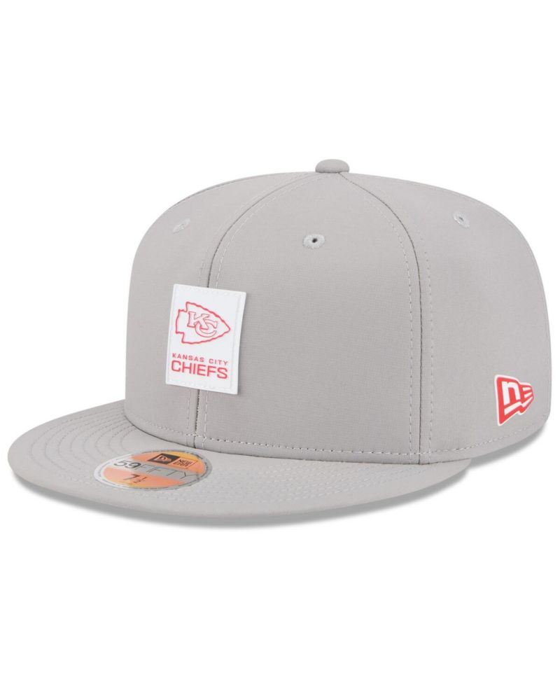 Men's Gray Kansas City Chiefs 2025 Sideline 59FIFTY Fitted Hat