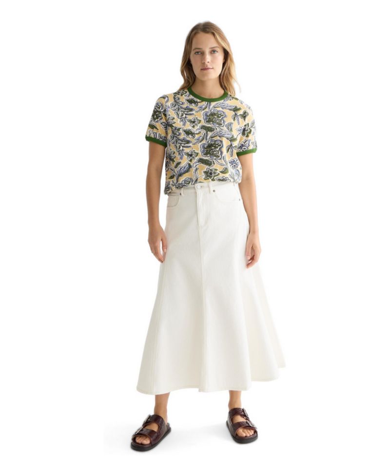 Women's Scotch and Soda Tops and Tees Printed Regular-Fit T-Shirt, Lucky Bandana Parsnip