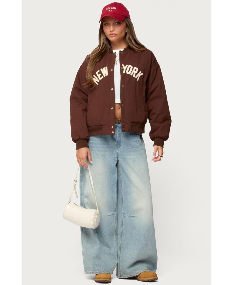Women's Big Apple Oversized Bomber Jacket