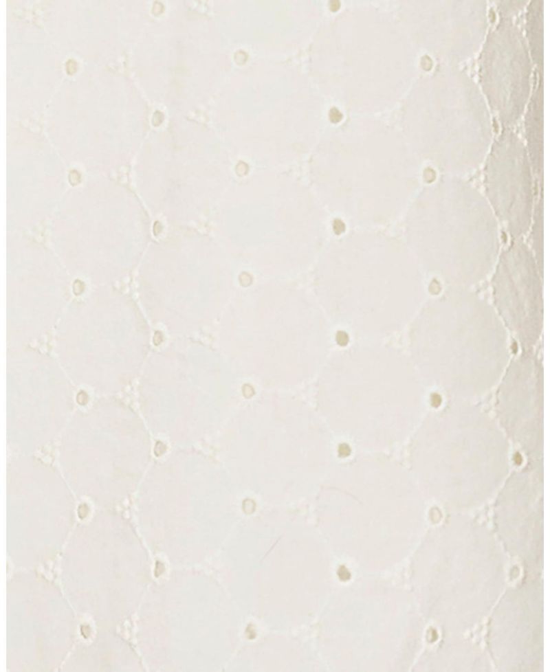 Women's Hope and Henry Organic Ruffle Neck Eyelet Top