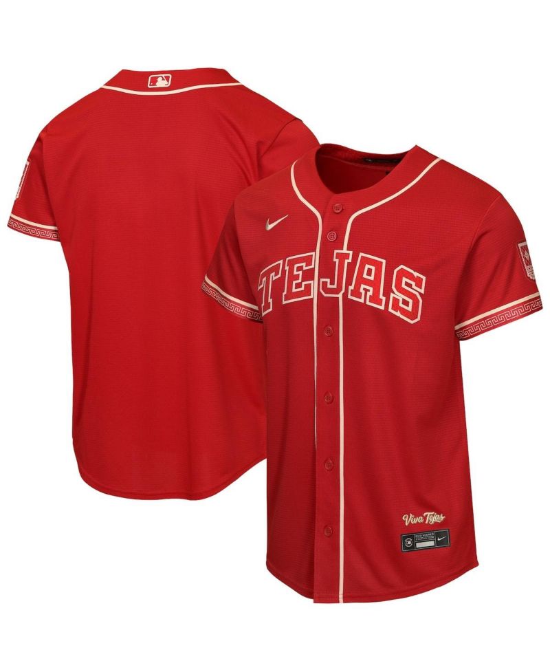 Big Boys and Girls Red Texas Rangers 2026 City Connect Stadium Jersey