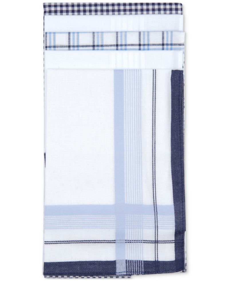 Men's 5-pk. Blue Patterned Handkerchiefs