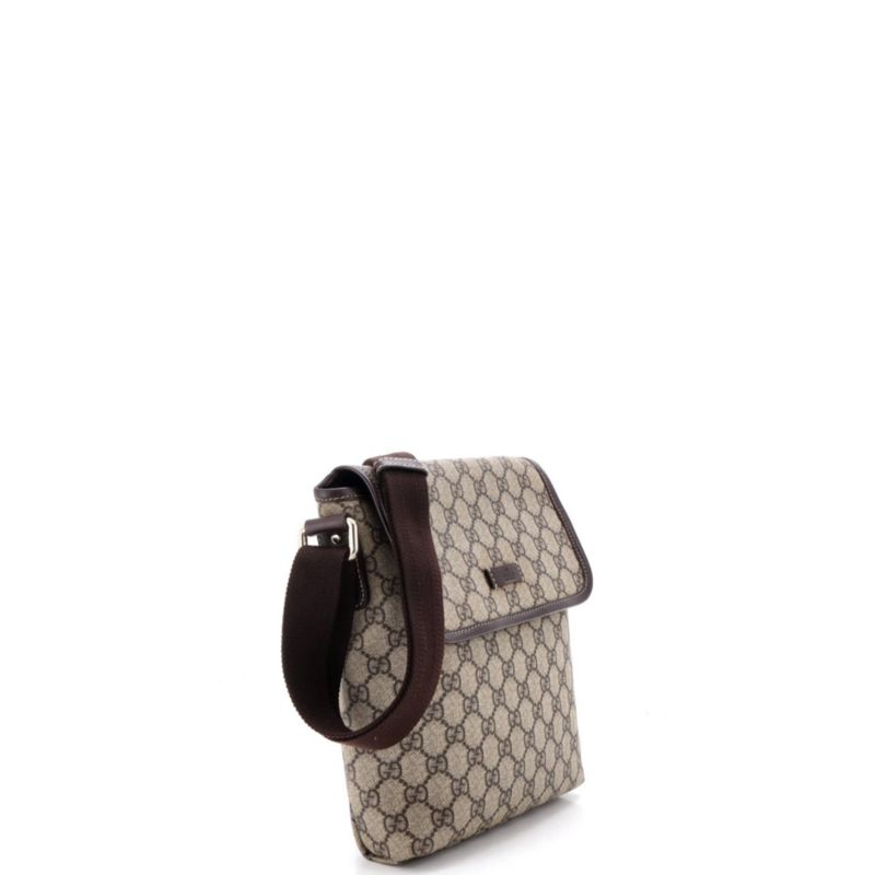 Small Flap Messenger GG Coated Canvas