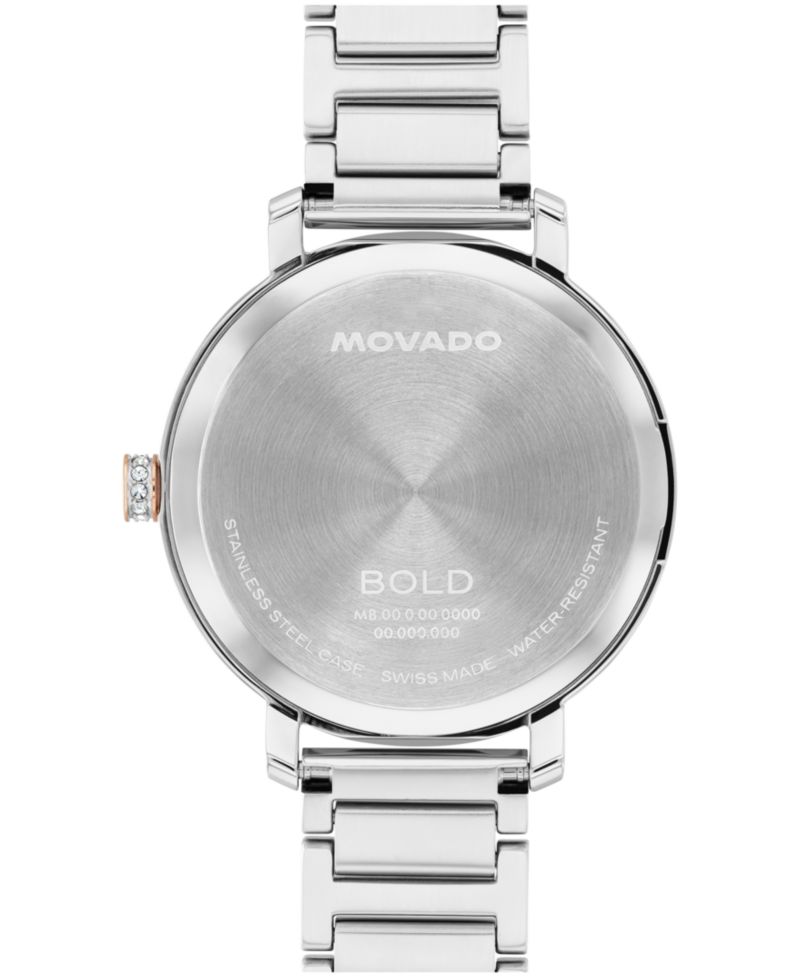 Women's Bold Evolution 2.0 Swiss Quartz Light Rose Gold Steel Watch, 34mm