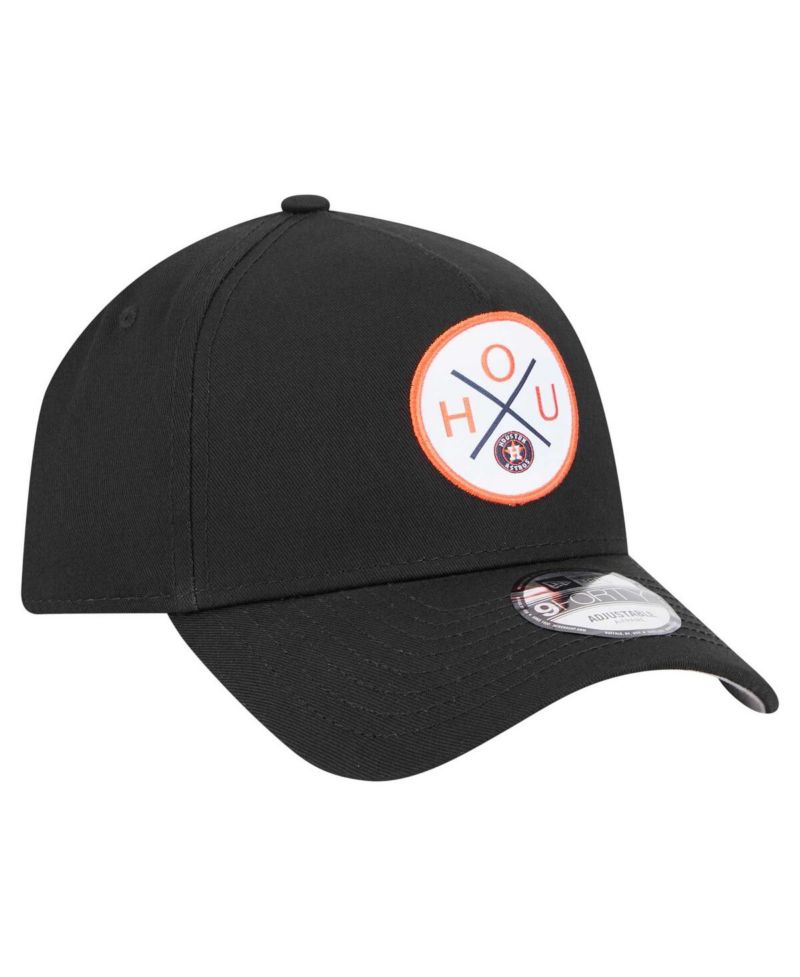 Men's Black Houston Astros 9FORTY A-Frame Adjustable Hat