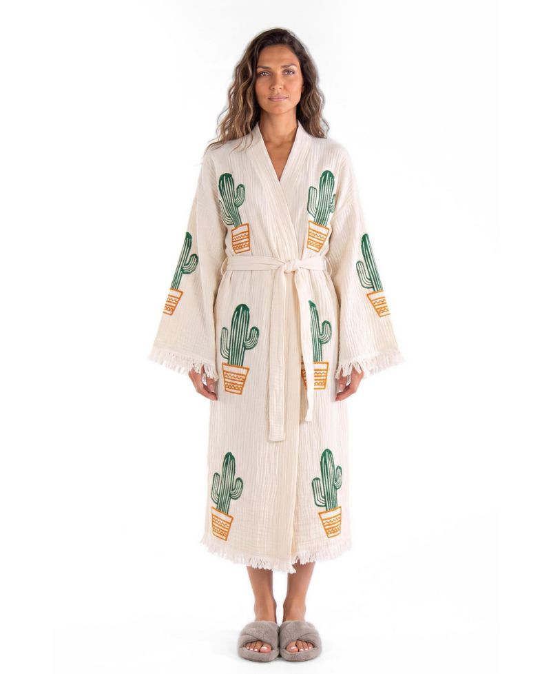 Women's Cora V-Neck Long-Sleeve Cover-Up Robe