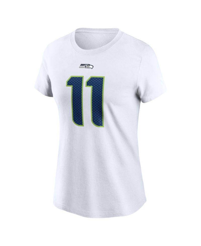 Women's Jaxon Smith-Njigba White Seattle Seahawks Player Name & Number T-Shirt