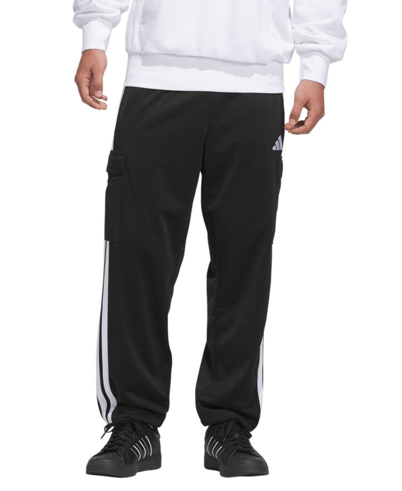 Men's Tricot Regular-Fit Three-Stripe Cargo Pants