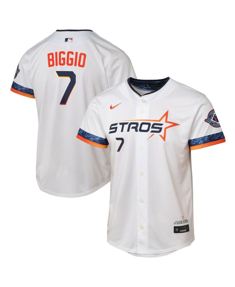 Big Boys and Girls Craig Biggio White Houston Astros 2025 City Connect Limited Player Jersey