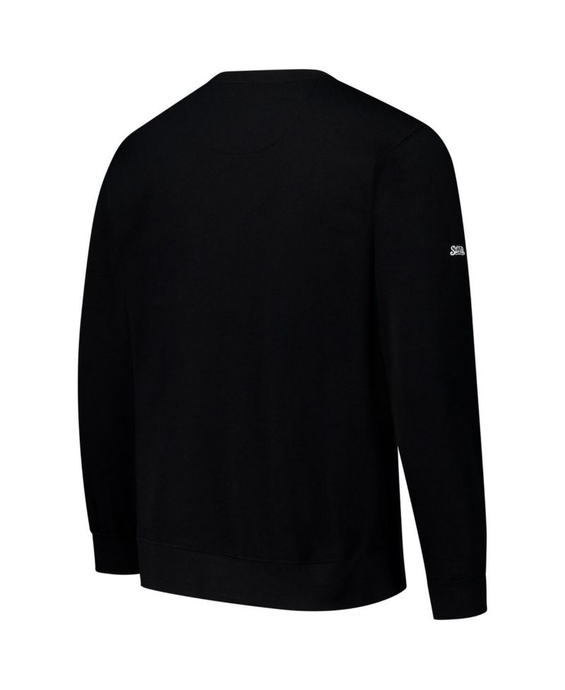 Men's Black Pittsburgh Pirates Lightweight Crew Sweatshirt