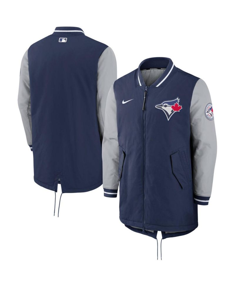 Men's Navy Toronto Blue Jays Dugout Performance Full-Zip Jacket
