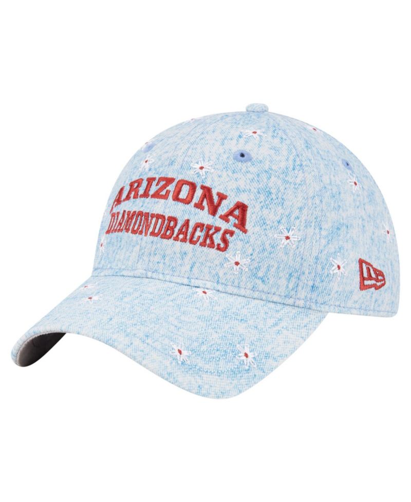 Women's Light Blue Arizona Diamondbacks Daisy All Over 9TWENTY Adjustable Hat