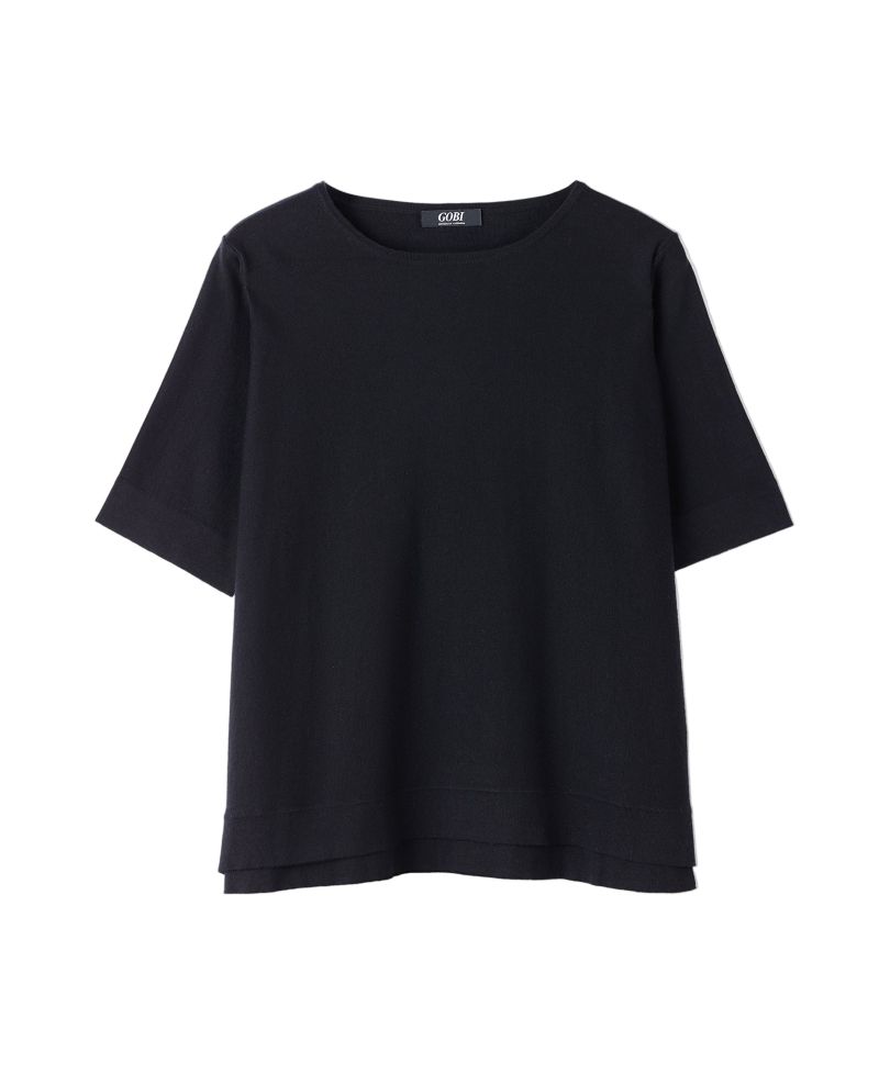 Women's Box-Cut Cotton Silk Cashmere Blend T-Shirt
