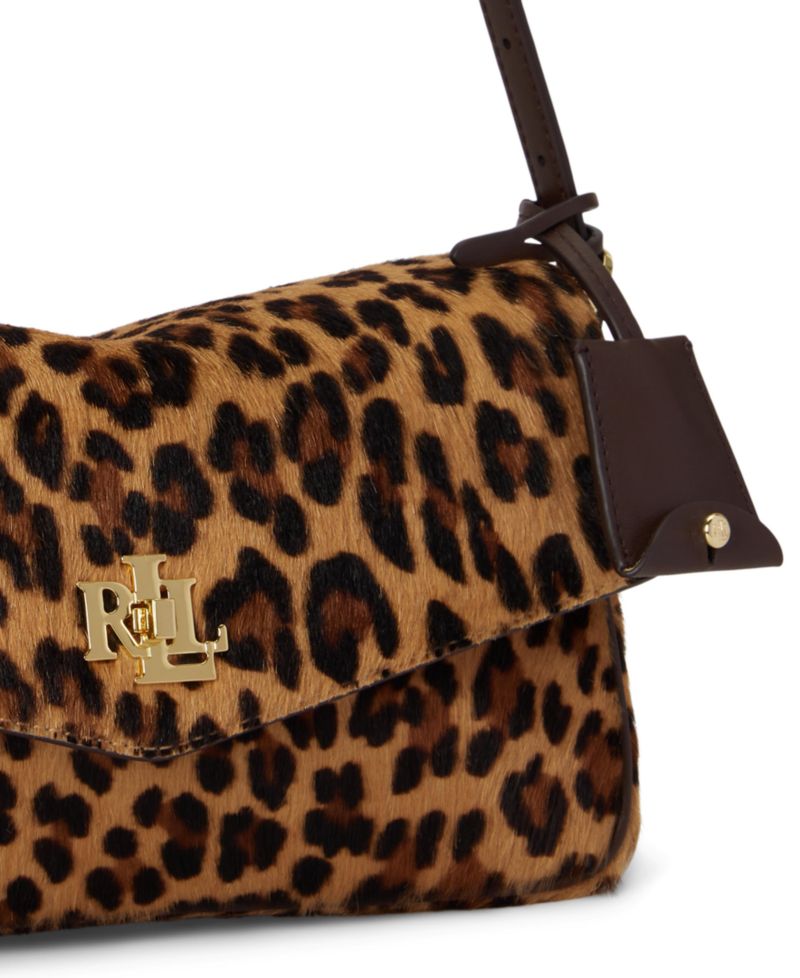 Farrah Leopard Print Small Shoulder Bag
