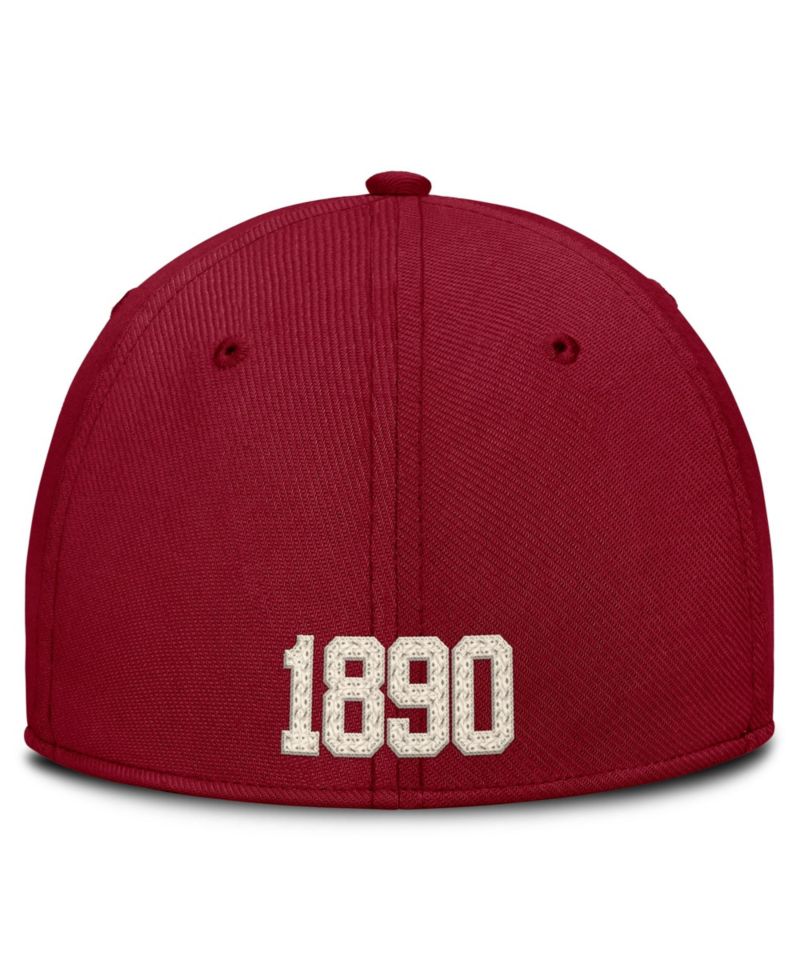 Men's Crimson Oklahoma Sooners Campus Prep Chained Arched Swooshflex Flex Hat