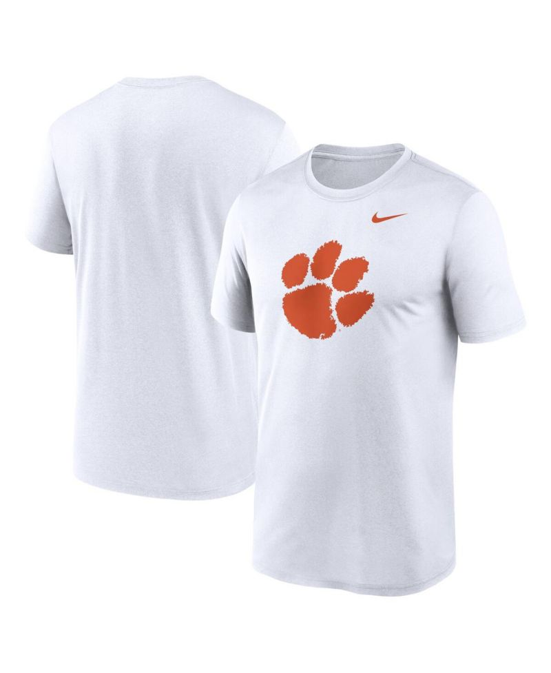 Men's White Clemson Tigers Primetime Legend Logo T-Shirt