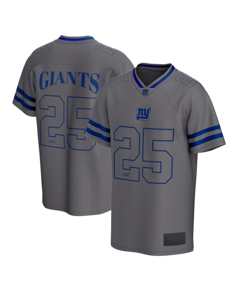 Men's Gray New York Giants After Hours Fashion Mesh Top