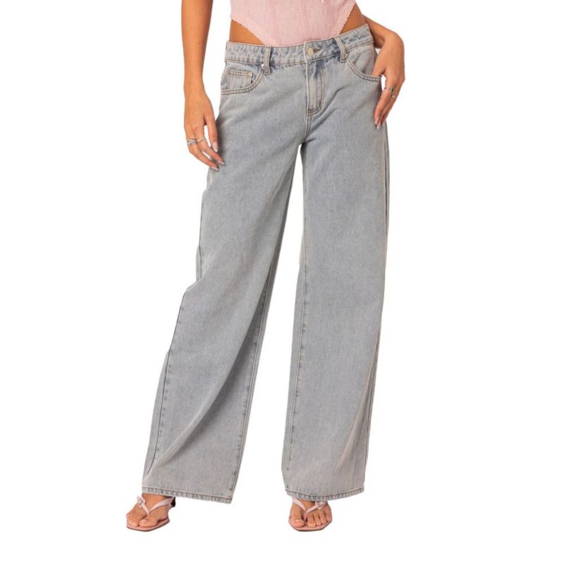 Women's Bow pocket relaxed jeans