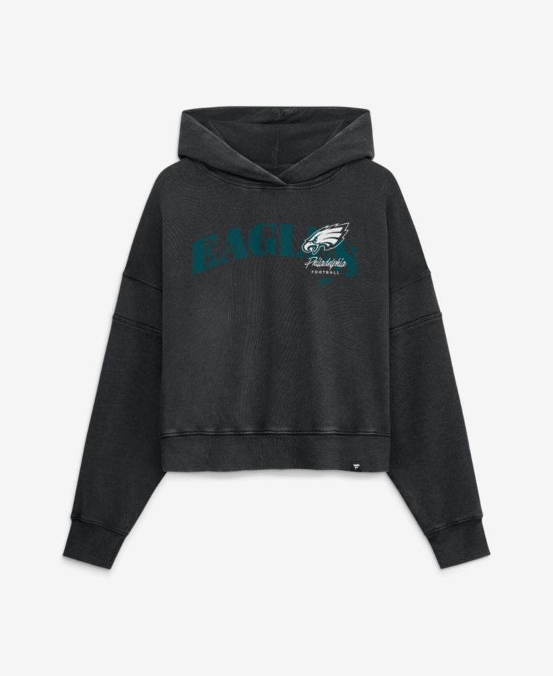 Women's Philadelphia Eagles Counter Run French-Terry Oversized Pullover Hoodie