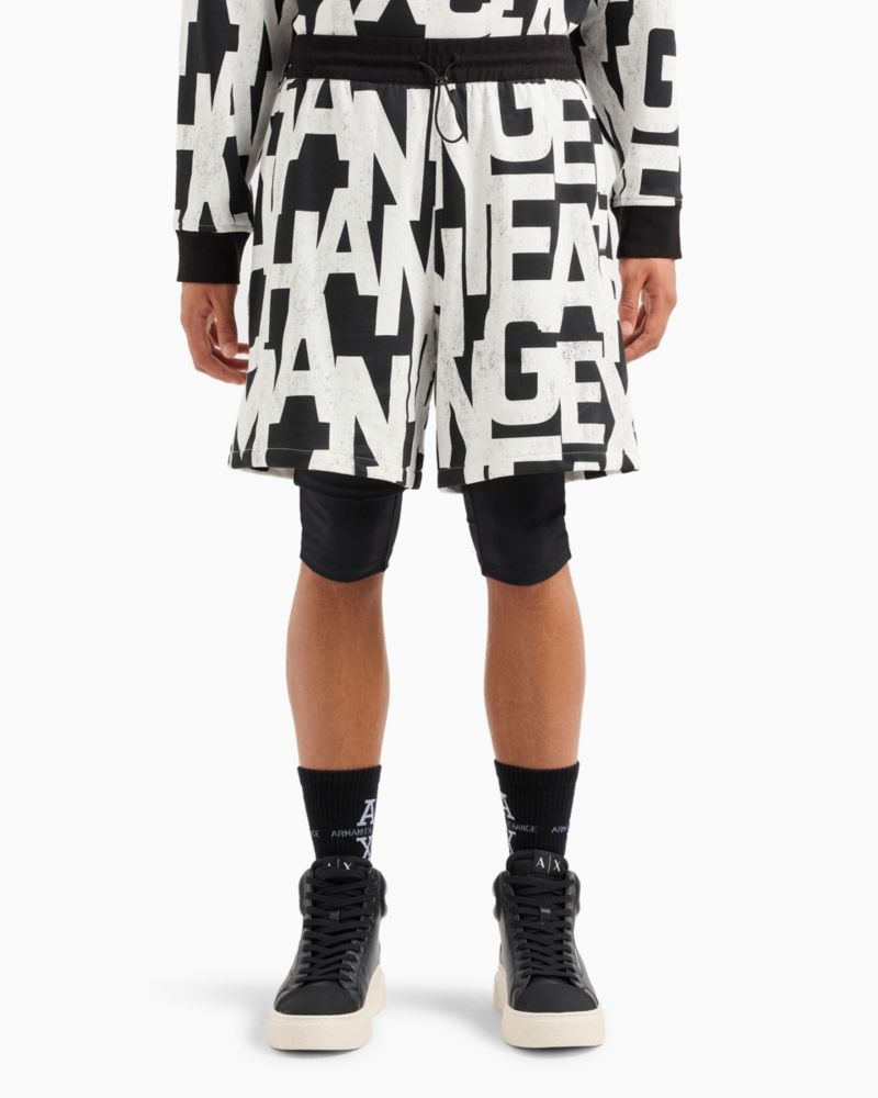 Men's Logo Print Drawstring Sweatshorts