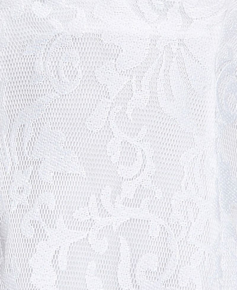 Juniors' Embroidered Ruffle Hem Dress