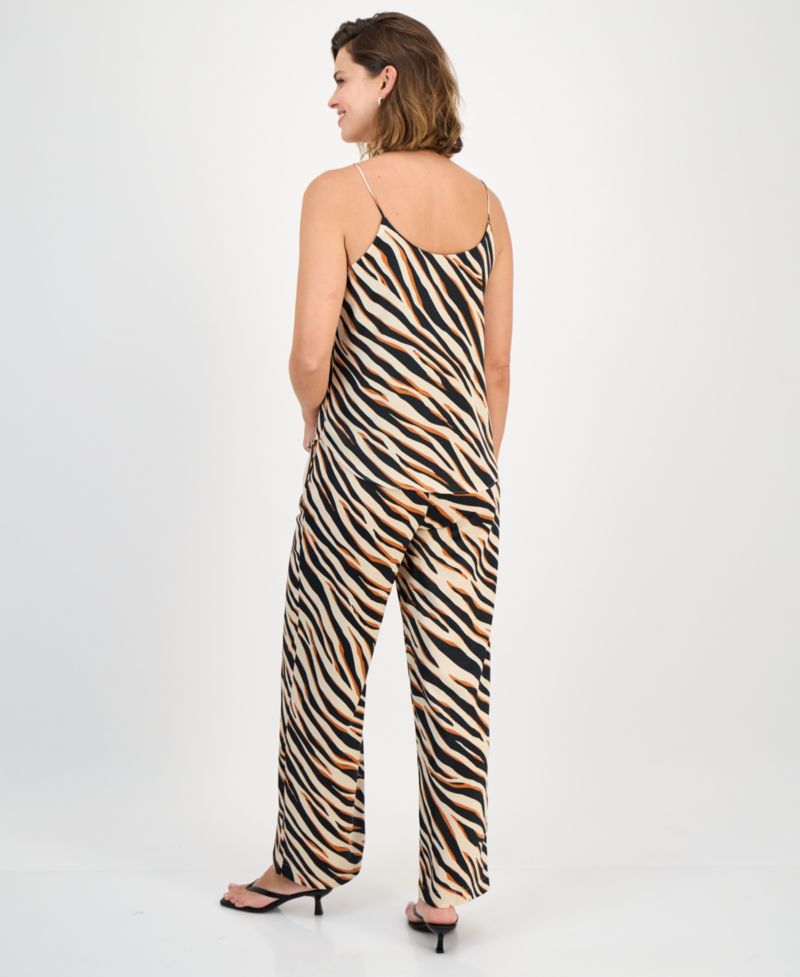 Scoop-Neck Camisole & Wide-Leg Pants