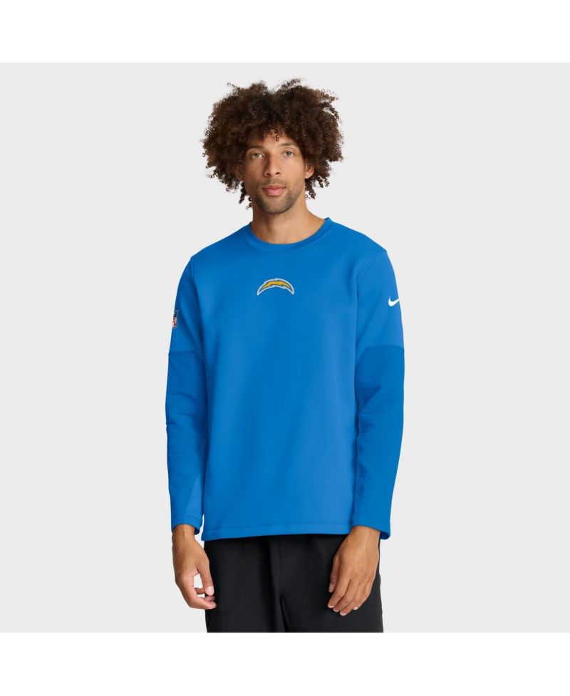 Men's Powder Blue Los Angeles Chargers Sideline Scripted to Win Performance Long Sleeve T-Shirt