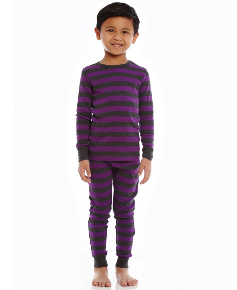 Baby Two Piece Cotton Striped Holiday Pajamas