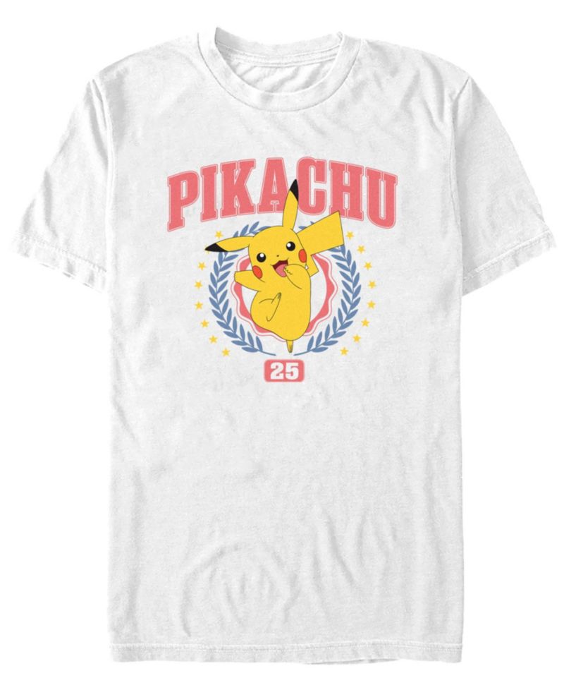 Pok&eacute;mon Men's Pikachu Collegiate Short Sleeve T-Shirt